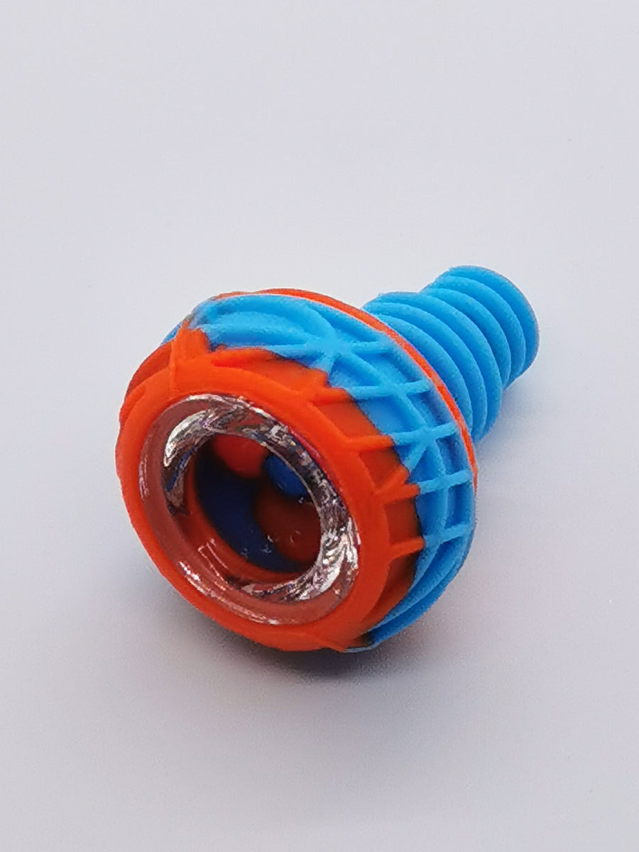 Dual Silicone with Glass bowl slide