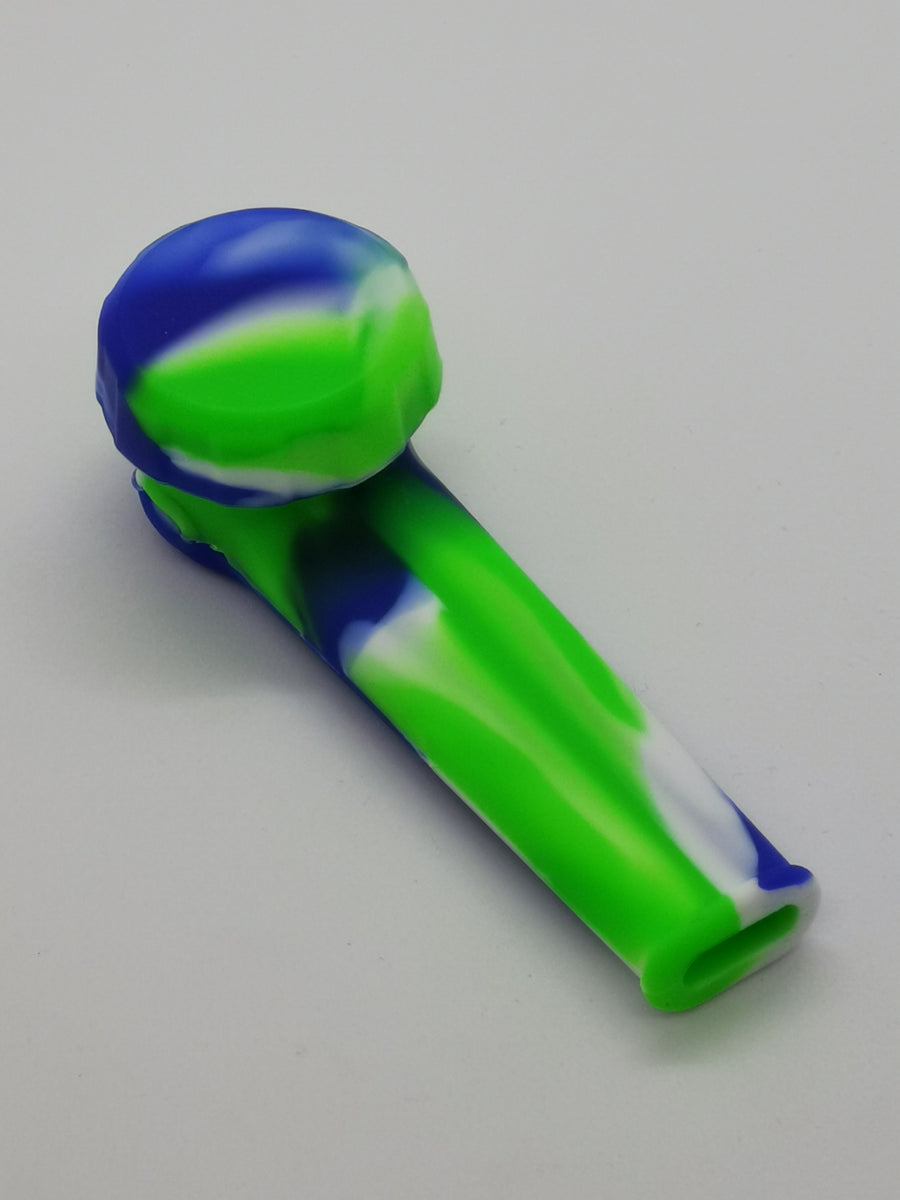 Silicone and Metal pipe with Lid