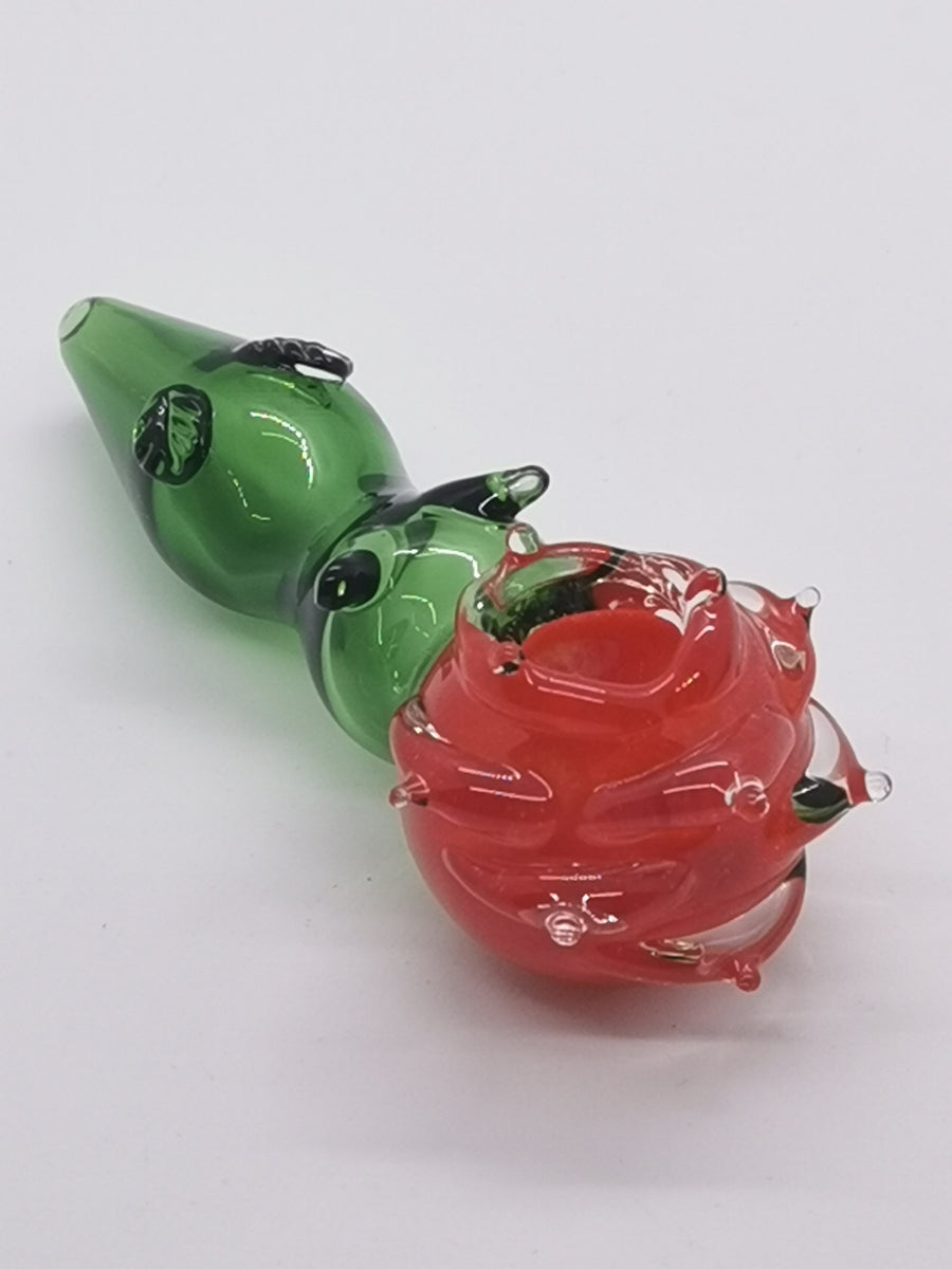 Glass Rose Herb Pipe